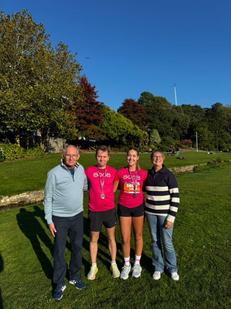 Proud group of people in a field